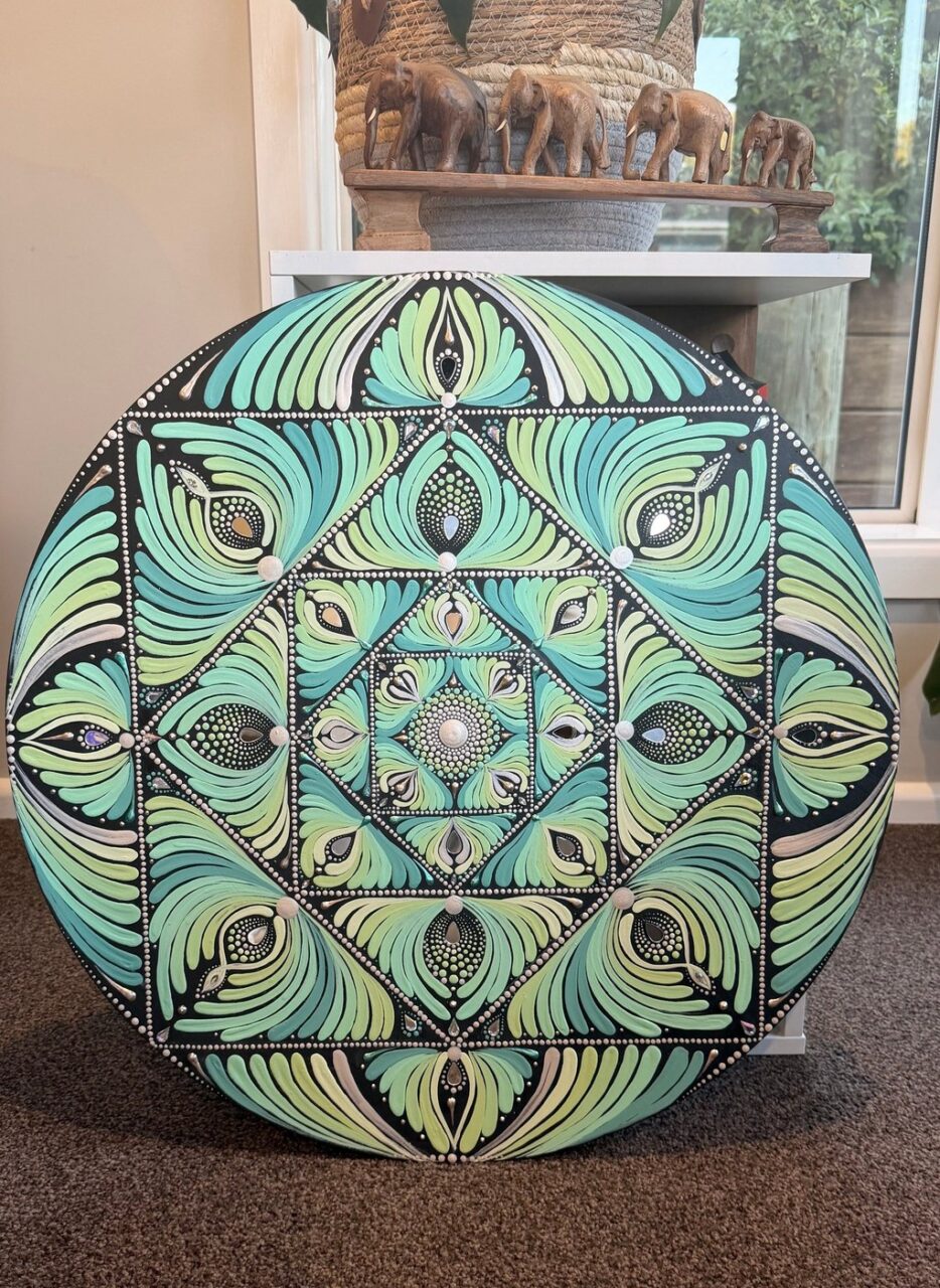 Crafts Bucket - original mandala painting by a Timaru artist