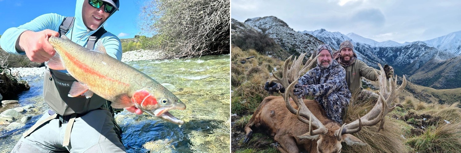 Central South Outfitters - guided fly fishing and red stag hunting from Lake Tekapo