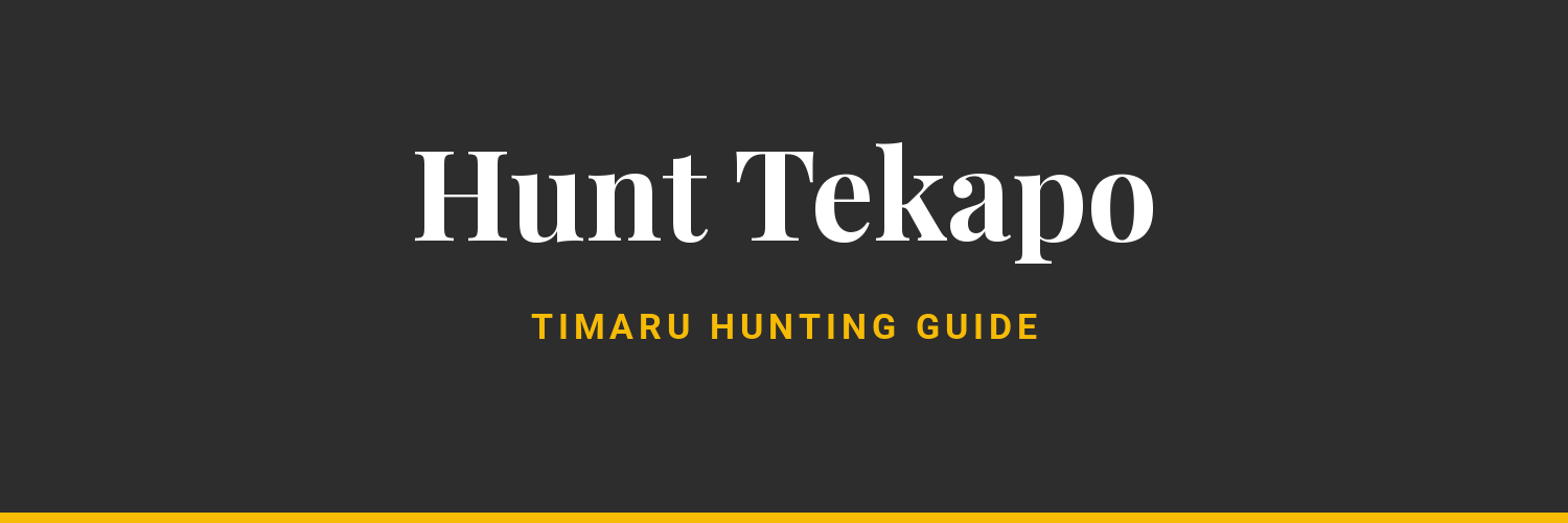 Hunt Tekapo - hunting guide near Timaru
