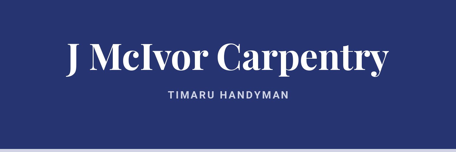 J McIvor Carpentry - handyman in Timaru