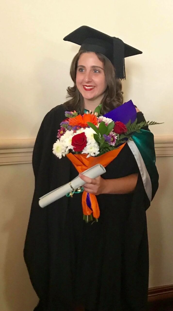 Dr Michelle Behr at her chiropractic graduation