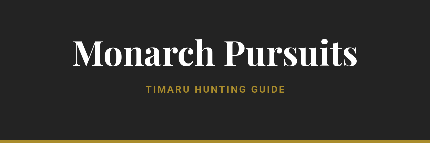 Monarch Pursuits - hunting guide near Timaru